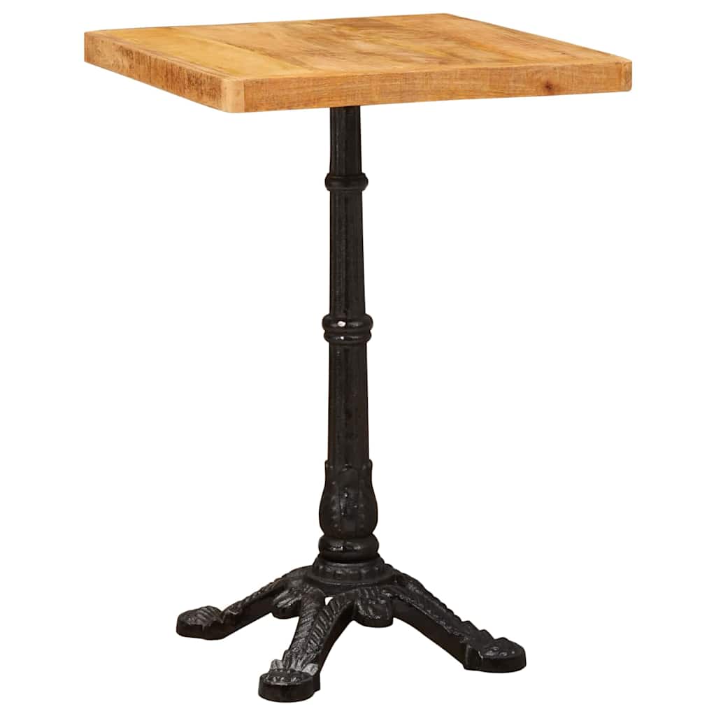 Bistro Table Brown 50 x 50 x 76 cm Solid Mango Wood