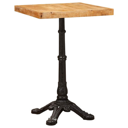 Bistro Table Brown 50 x 50 x 76 cm Solid Mango Wood