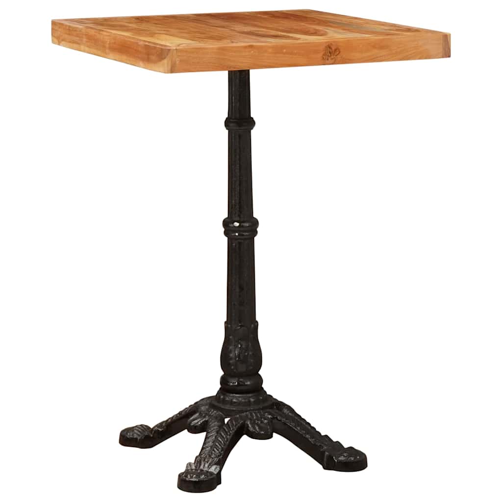 Bistro Table Brown 50 x 50 x 76 cm Solid Acacia Wood