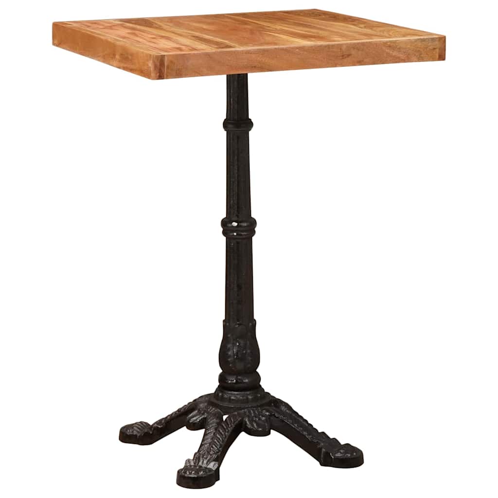 Bistro Table Brown 50 x 50 x 76 cm Solid Acacia Wood