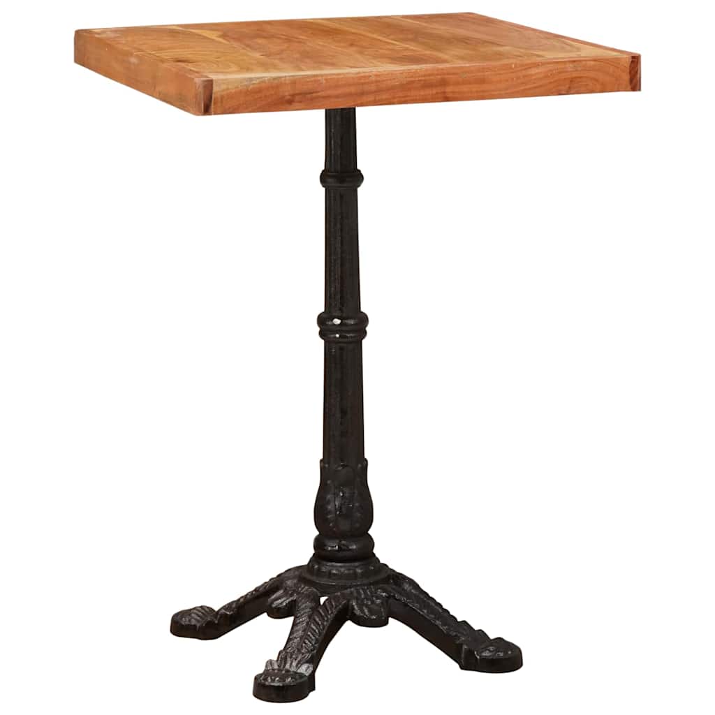 Bistro Table Brown 50 x 50 x 76 cm Solid Acacia Wood