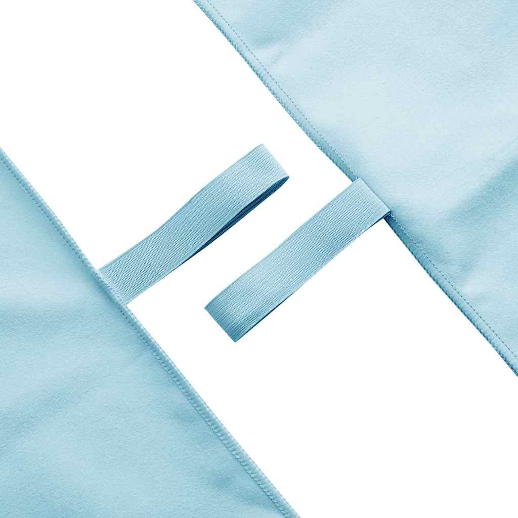 Sports Towels 2 pcs Blue 180 x 90 cm Polyester and polyamide