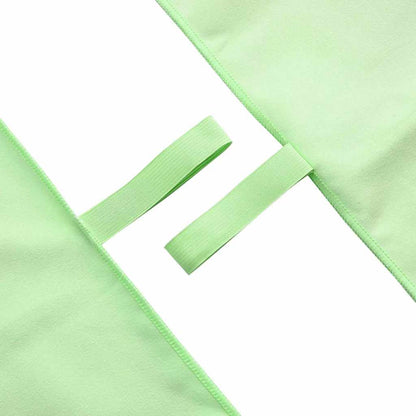 Sports Towels 2 pcs Green 100 x 50 cm Polyester and polyamide