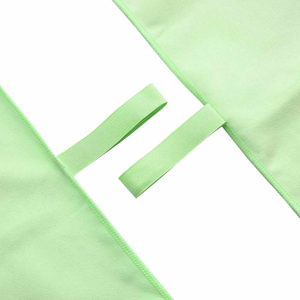 Sports Towels 2 pcs Green 180 x 90 cm Polyester and polyamide