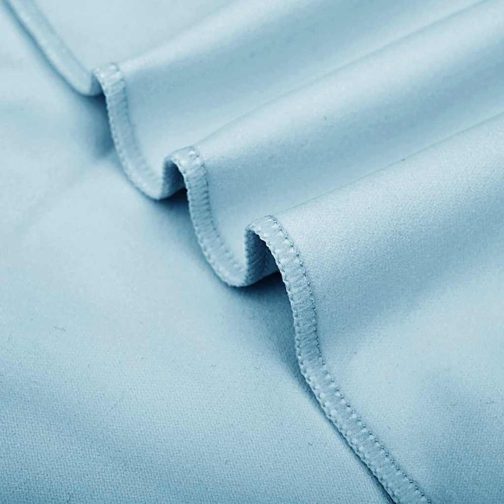 Sports Towel Set 2 pcs Blue Fabric