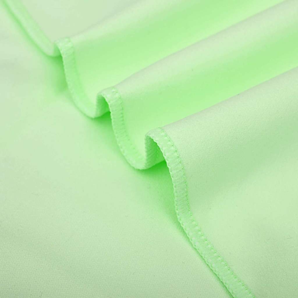 Sports Towel Set 2 pcs Green Fabric