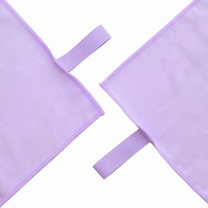 Sports Towel Set 2 pcs Purple Fabric