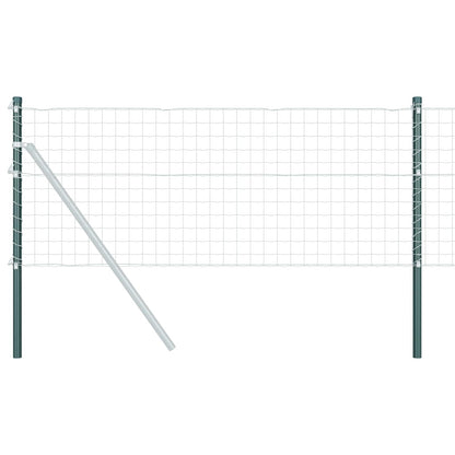 Fence Post 12 pcs Green 70 cm Powder-coated steel