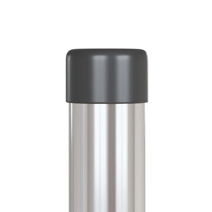 Fence Post 12 pcs Silver 100 cm Powder-coated steel