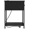 Bedside Cabinet Black oak 42 x 41 x 56 cm Engineered wood