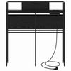Storage Headboard Black oak 80 cm Engineered wood