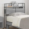 Storage Headboard Grey sonoma 80 cm Engineered wood