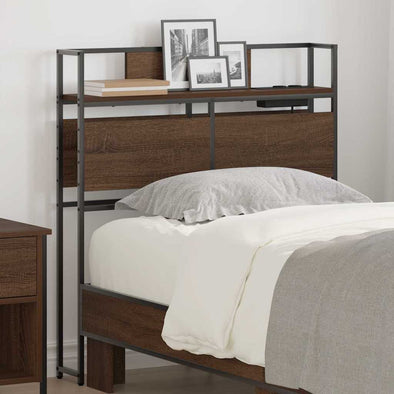 Storage Headboard Brown oak 80 cm Engineered wood