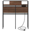 Storage Headboard Brown oak 80 cm Engineered wood