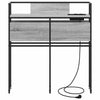 Storage Headboard Grey sonoma 90 cm Engineered wood
