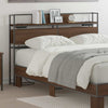Storage Headboard Brown oak 135 cm Engineered wood