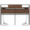 Storage Headboard Brown oak 135 cm Engineered wood