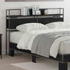 Storage Headboard Black oak 140 cm Engineered wood