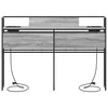 Storage Headboard Grey sonoma 150 cm Engineered wood