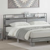 Storage Headboard Grey sonoma 180 cm Engineered wood