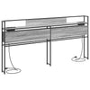 Storage Headboard Grey sonoma 180 cm Engineered wood