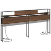 Storage Headboard Brown oak 180 cm Engineered wood