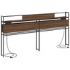 Storage Headboard Brown oak 180 cm Engineered wood