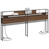 Storage Headboard Brown oak 180 cm Engineered wood