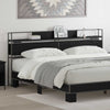 Storage Headboard Black oak 200 cm Engineered wood