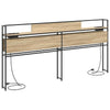 Storage Headboard Sonoma oak 200 cm Engineered wood