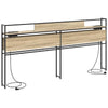 Storage Headboard Sonoma oak 200 cm Engineered wood