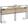 Storage Headboard Sonoma oak 200 cm Engineered wood