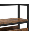 Storage Headboard Smoked oak 200 cm Engineered wood