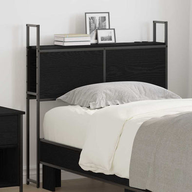 Storage Headboard Black oak 75 cm Engineered wood