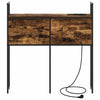 Storage Headboard Smoked oak 75 cm Engineered wood