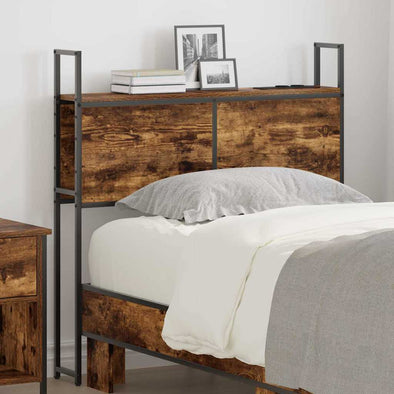 Storage Headboard Smoked oak 80 cm Engineered wood