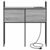 Storage Headboard Grey sonoma 80 cm Engineered wood