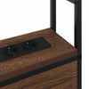 Storage Headboard Brown oak 80 cm Engineered wood