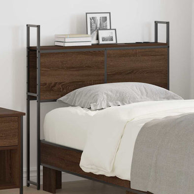Storage Headboard Brown oak 80 cm Engineered wood