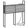 Storage Headboard Grey sonoma 90 cm Engineered wood