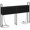 Storage Headboard Black oak 120 cm Engineered wood