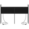 Storage Headboard Black oak 120 cm Engineered wood