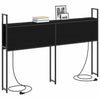 Storage Headboard Black oak 135 cm Engineered wood