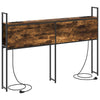 Storage Headboard Smoked oak 135 cm Engineered wood