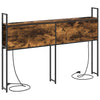 Storage Headboard Smoked oak 140 cm Engineered wood