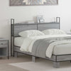 Storage Headboard Grey sonoma 140 cm Engineered wood