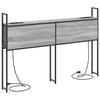 Storage Headboard Grey sonoma 140 cm Engineered wood