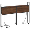 Storage Headboard Brown oak 140 cm Engineered wood