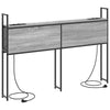 Storage Headboard Grey sonoma 160 cm Engineered wood