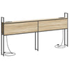 Storage Headboard Sonoma oak 200 cm Engineered wood